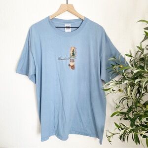 Alaska Donali Park Embroidered Graphic Tee Blue Unisex XL